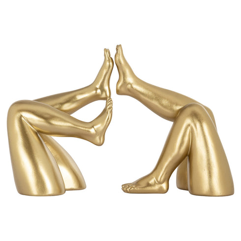 Golden Legs Book Ends