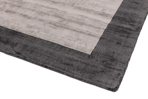 Slade Rug Border Charcoal/Silver