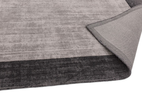 Slade Rug Border Charcoal/Silver