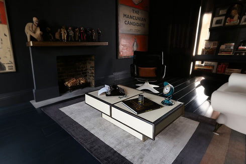 Slade Rug Border Charcoal/Silver