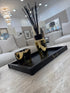 Black Leather Horse Bit Tray