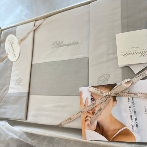 Blumarine Grand Hotel Kingsize Duvet Cover Pearl & Cloud