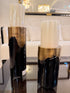 Sara Marble & Brass Vase Set