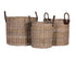 Set of 3 Large Wicker Baskets