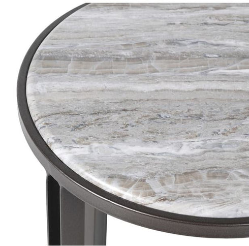 Faux Marble Side Table