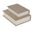 Set of 2 Beige Book Boxes