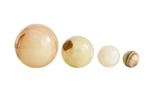 Oleena Onyx Set of 4 Deco Balls