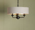 Laura Ashley Sorrento 3lt Matt Black Chandelier