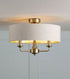 Laura Ashley Sorrento 3lt Brass Wall Light