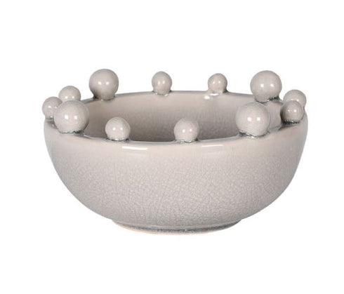 Cream Bobble Bowl
