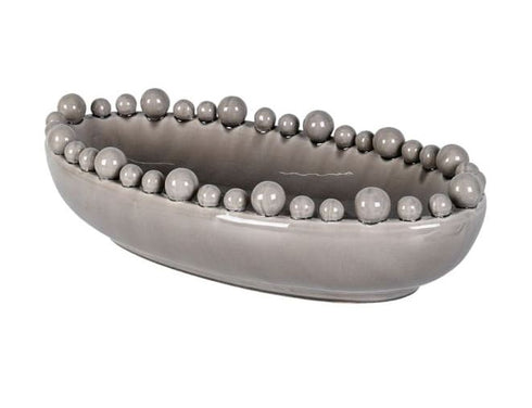 Grey Cream Bobble Bowl