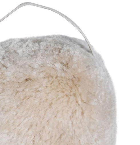 Cream Lambs Fur Doorstop
