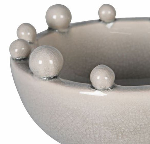 Cream Bobble Bowl