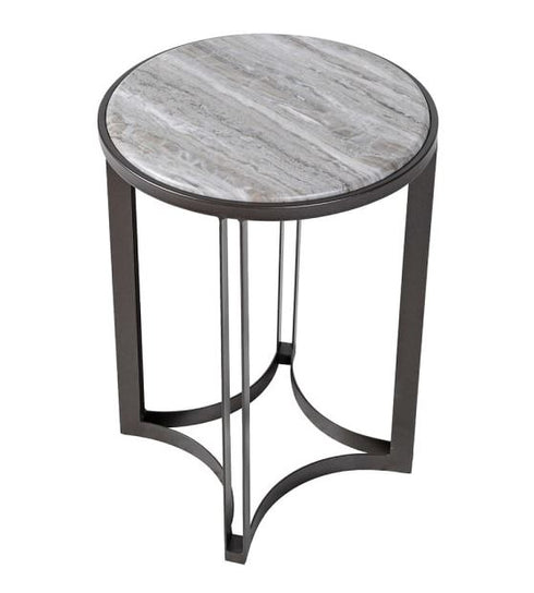 Faux Marble Side Table