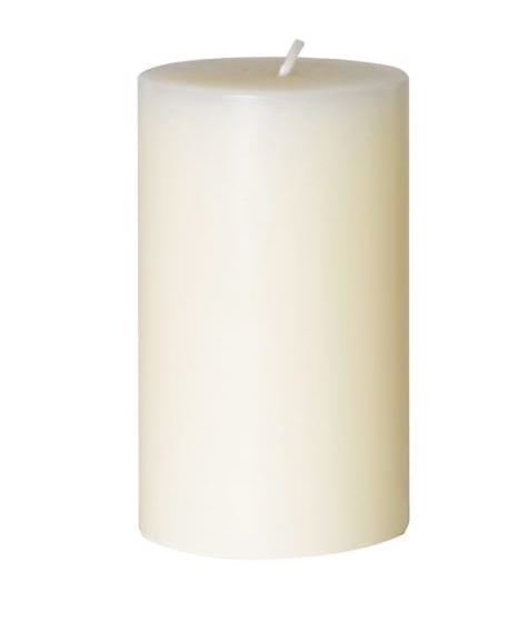 Cream Pillar Candle