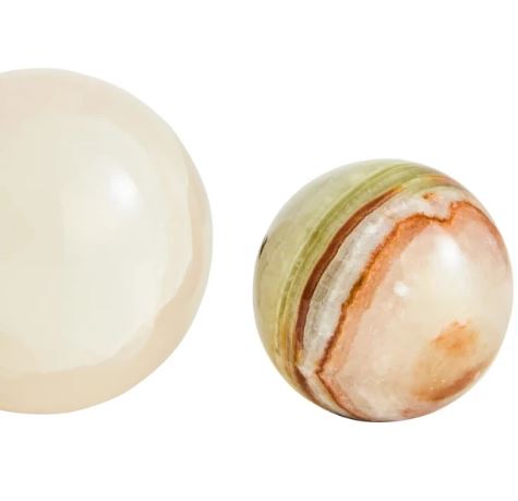 Oleena Onyx Set of 4 Deco Balls
