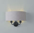 Laura Ashley Sorrento 2lt Matt Black Wall Light