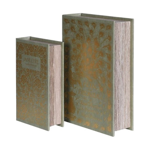 Set of 2 Classic Book Boxes