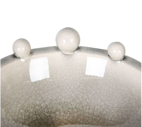 Cream Bobble Bowl