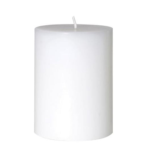 White Pillar Candle