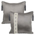 Isla Grey Silk Cushion