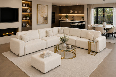 Violet Oyster Corner Sofa