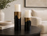 Sara Marble & Brass Vase Set