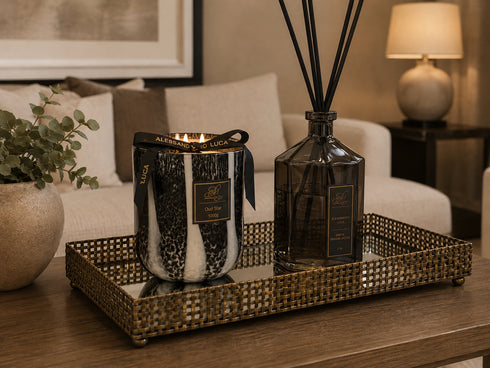 Gia Brass Rectangle Tray