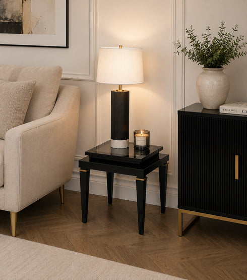 Belgravia Square Tier Side Table