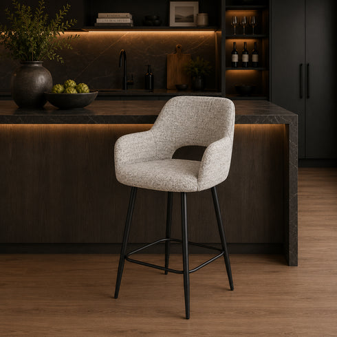 Maisie Greige Bar Stool