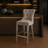 Chloe Bar Stool With Chrome Legs - Latte