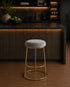 Monti Grey Velvet Tall Bar Stool