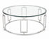Ovada Coffee Table - Stainless Steel & Clear Glass