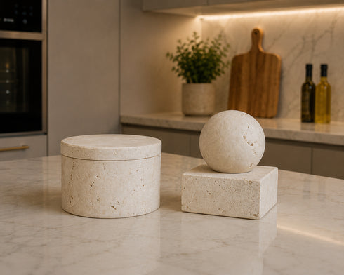 Tibor Travertine Sculpture