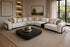 Vogue 8 Seater Corner Sofa & Table - Cream