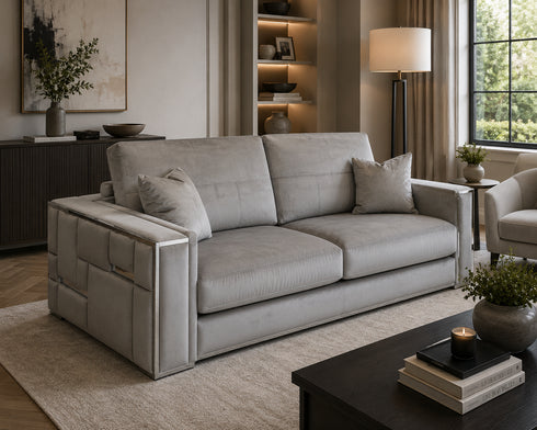 Denver Mink & Silver Chair