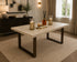 Felicity 6 Seater Dining Table - Grey White - Table Only