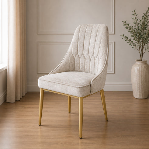 Blake Boucle Taupe Dining Chair