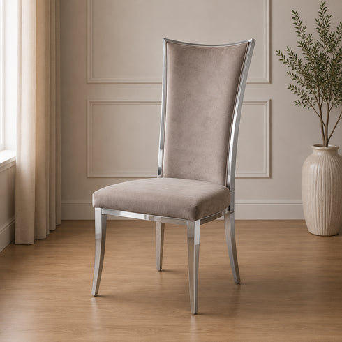 Grace High Back Chair-Latte