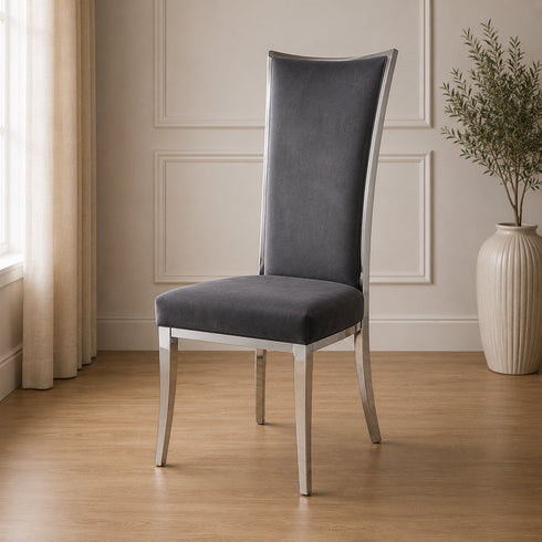 Grace High Back Chair -Grey