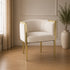 Hannah Bucket Chair Smoked Brass Mink
