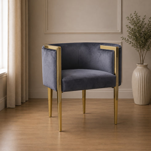 Hannah Grey Bucket Chair