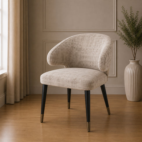 Arringa Luxe Mushroom Dining Chair