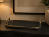 Black Leather Weave Print Serving Tray