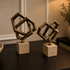 Marble Interlocking Square Set - Travertine