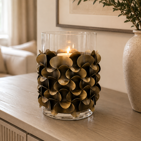 Spencer Brass Candle Holder