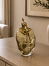 Lucia Smoked Glass & Brass Ornament