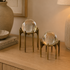 Crystal Ball Brass Decoration Set