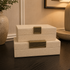 Cream Leather Dimple Box Set