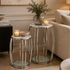 Scarlett Grey Marble Side Table